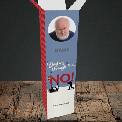 Picture of Dashing Through The... NO!, Christmas Design, Upright Bottle Box