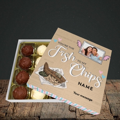 Picture of Fish To My Chips, Valentine's Design, Choc 16