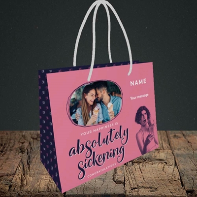Picture of Absolutely Sickening, Wedding Design, Small Landscape Gift Bag
