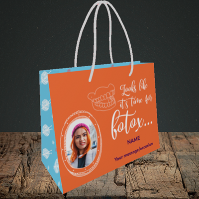 Picture of Botox, Birthday Design, Small Landscape Gift Bag
