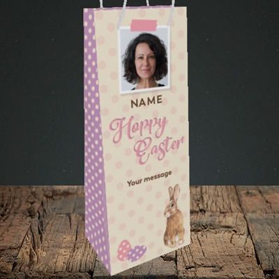 Picture of Spotty Hoppy Easter, Easter Design, Bottle Bag