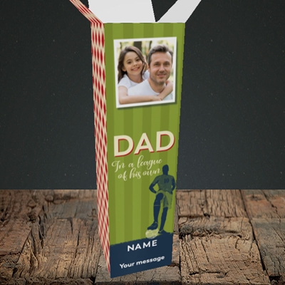 Picture of League Of His Own, Father's Day Design, Upright Bottle Box