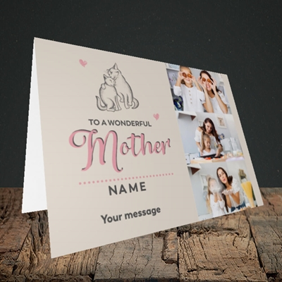 Picture of Wonderful Mother, Mother's Day Design, Landscape Greetings Card