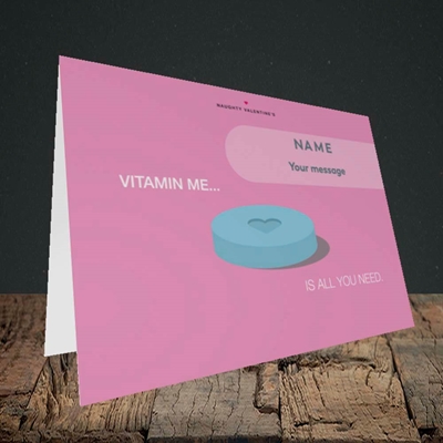 Picture of Vitamin Me(Without Photo), Valentine's Design, Landscape Greetings Card
