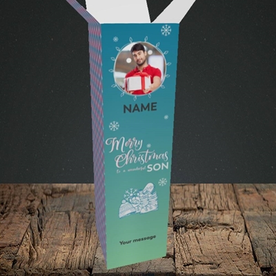Picture of Wonderful Son, Christmas Design, Upright Bottle Box