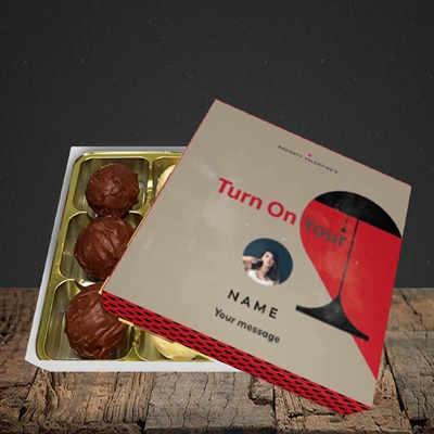 Picture of Turn On Your Red Light, Valentine Design, Choc 9