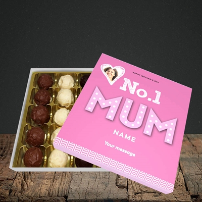 Picture of No.1 Mum (In Lights), Mother's Day Design, Choc 25