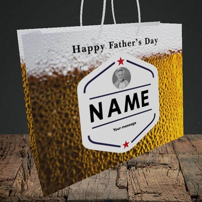 Picture of Premium Father, Father's Day Design, Medium Landscape Gift Bag