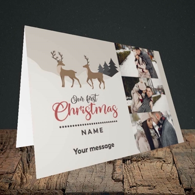 Picture of Our First Christmas, Christmas Design, Landscape Greetings Card