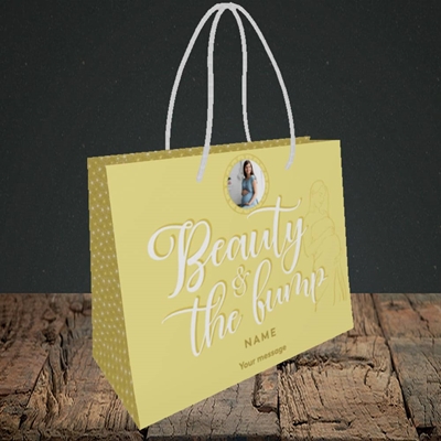 Picture of Beauty & The Bump, Pregnancy Design, Small Landscape Gift Bag