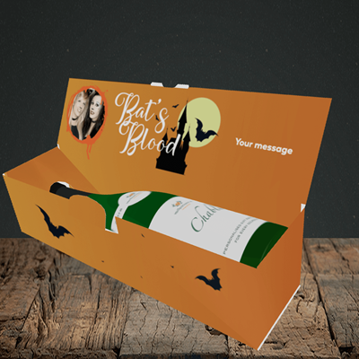 Picture of Vampire, Halloween Design, Lay-down Bottle Box