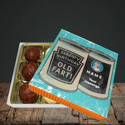 Picture of Tin Of Old Fart, Birthday Design, Choc 9