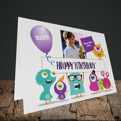 Picture of Monster, Birthday Design, Landscape Greetings Card