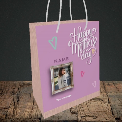 Picture of Happy Mother's Day, Mother's Day Design, Small Portrait Gift Bag