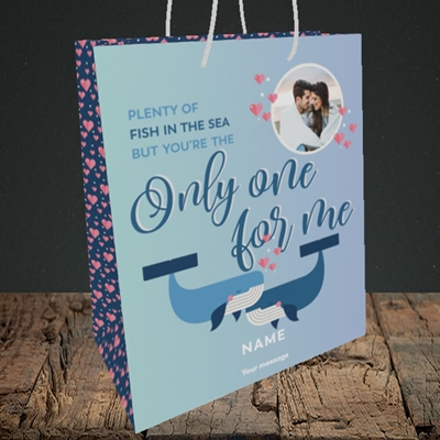 Picture of Only One For Me, Valentine's Design, Medium Portrait Gift Bag