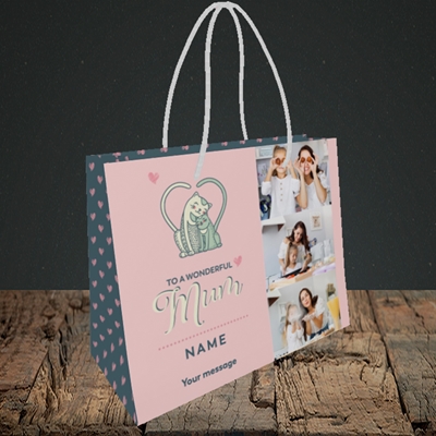 Picture of Wonderful Mum, Mother's Day Design, Small Landscape Gift Bag