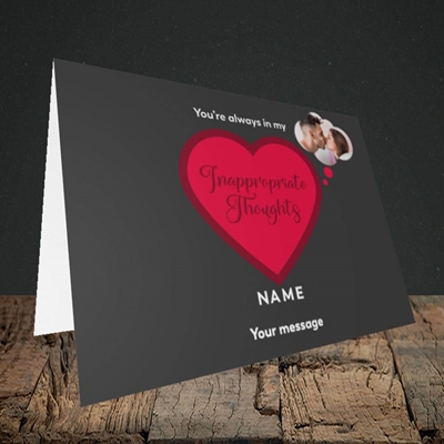 Picture of Inappropriate Thoughts, Valentine's Design, Landscape Greetings Card