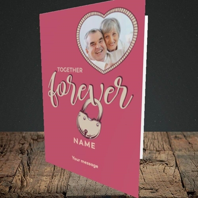 Picture of Together Forever, Valentine's Design, Portrait Greetings Card