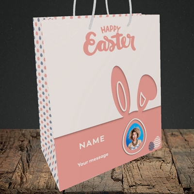 Picture of Ears & Egg, Easter Design, Medium Portrait Gift Bag