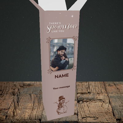 Picture of Snowman Like You, Christmas Design, Upright Bottle Box