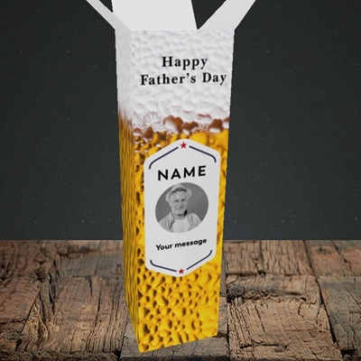 Picture of Premium Father, Father's Day Design, Upright Bottle Box