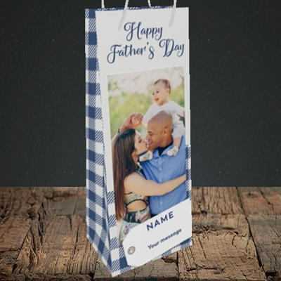 Picture of 1. Large Photo, Father's Day Design, Bottle Bag