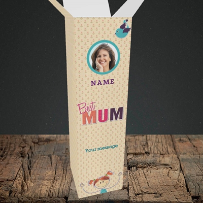 Picture of Best Mum, Upright Bottle Box
