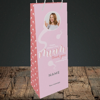 Picture of Not Swallowing, Mother's Day Design, Bottle Bag