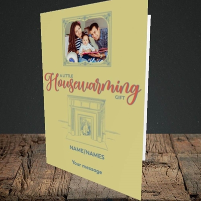 Picture of Housewarming, New Home Design, Portrait Greetings Card