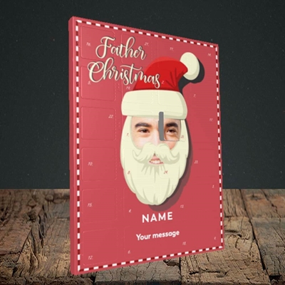 Picture of Father Christmas Mask, Standard Advent Calendar