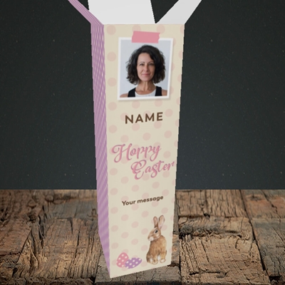 Picture of Spotty Hoppy Easter, Easter Design, Upright Bottle Box