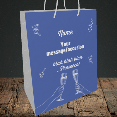 Picture of Blah, (Without Photo) Birthday Design, Medium Portrait Gift Bag