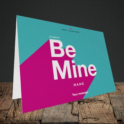 Picture of Always be Mine (type) (Without Photo) Valentine's Design, Landscape Greetings Card