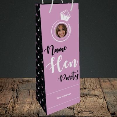 Picture of Hen Party Purple, Wedding Design, Bottle Bag