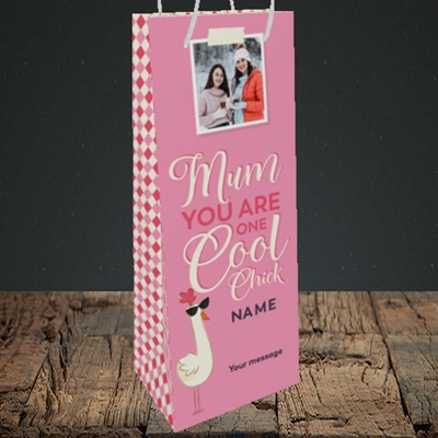 Picture of Cool Chick, Mother's Day Design, Bottle Bag