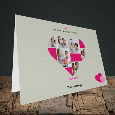 Picture of Heart Multi Photo, Valentine's Design, Landscape Greetings Card