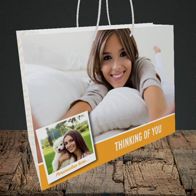 Picture of Photo, Thinking Of You Design, Medium Landscape Gift Bag