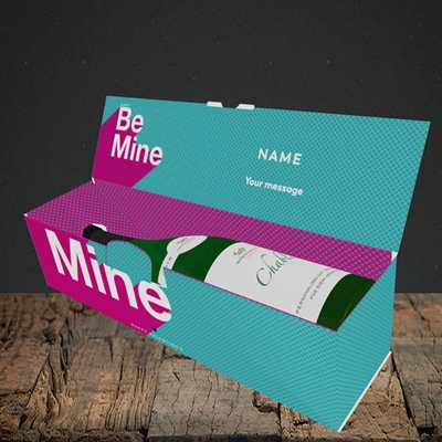 Picture of Always be Mine (type) (Without Photo), Valentine's Design, Lay-down Bottle Box
