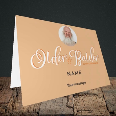 Picture of Older & Balder, Birthday Design, Landscape Greetings Card