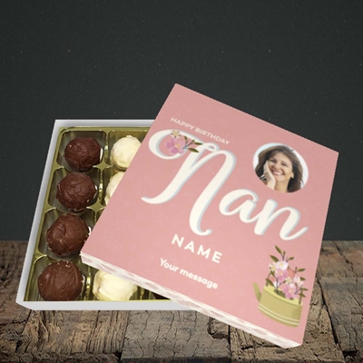 Picture of Nan Kettle Of Flowers, Birthday Design, Choc 16