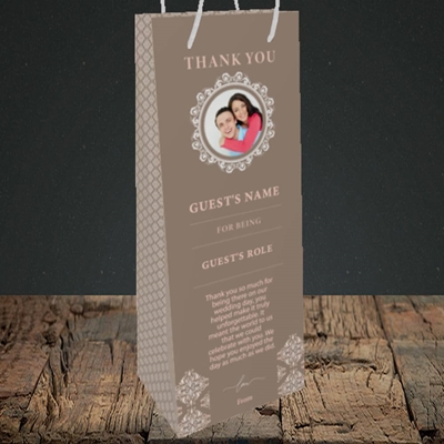 Picture of Regency Pink SG, Wedding Design, Bottle Bag