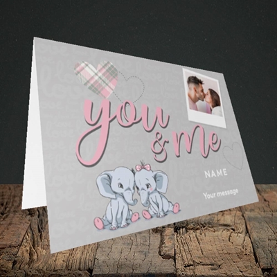 Picture of You & Me, Valentine's Design, Landscape Greetings Card