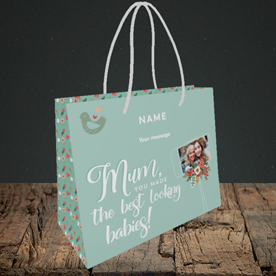 Picture of Best Looking Babies, Mother's Day Design, Small Landscape Gift Bag