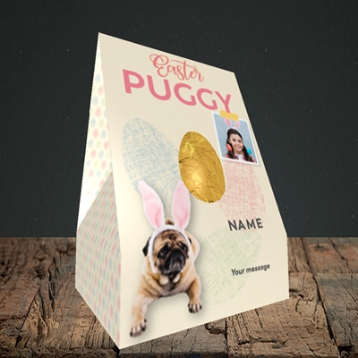 Picture of Easter Puggy, Easter Design, Large Egg
