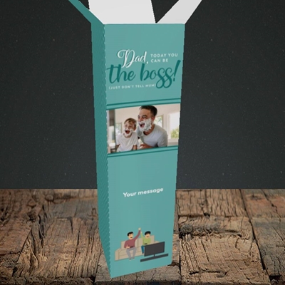 Picture of The Boss, Father's Day Design, Upright Bottle Box