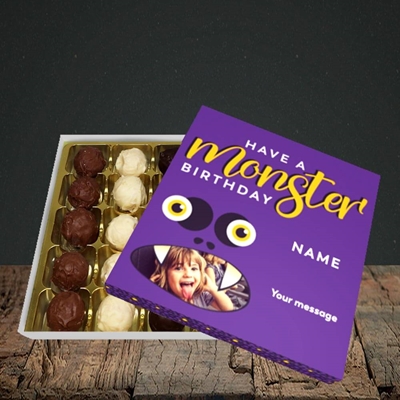 Picture of Monster Face, Birthday Design, Choc 25