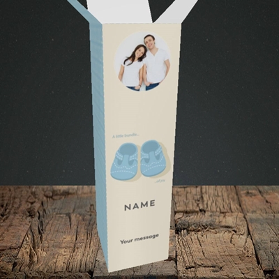 Picture of Little Bundle-Boy, New Baby Design, Upright Bottle Box
