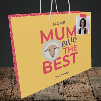 Picture of Ewe The Best, Mother's Day Design, Medium Landscape Gift Bag