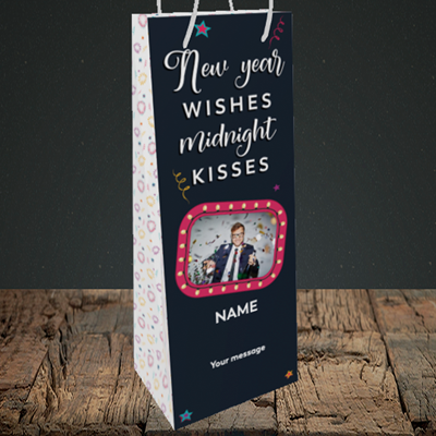 Picture of Midnight Kisses, New Year Design, Bottle Bag