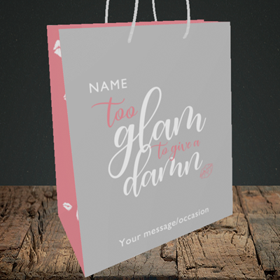 Picture of Glam, (Without Photo) Birthday Design, Medium Portrait Gift Bag